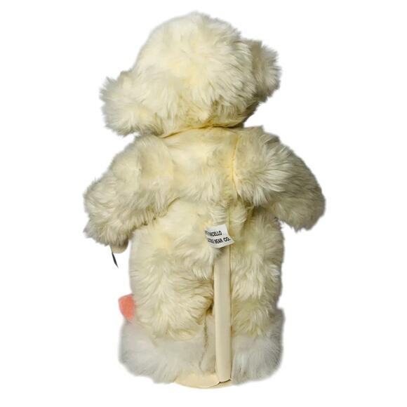 Vtg Annette Funicello Collectible Teddy Bear Plush w/ Necklace Bunny Slippers - Picture 9 of 9